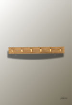 Porte manteau mural en bois avec 6 picots pour un rangement pratique