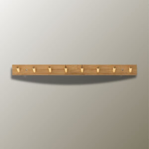 Porte manteau mural en bois avec 8 picots pratiques