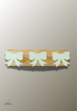 Porte manteau mural enfant nœud papillon vert