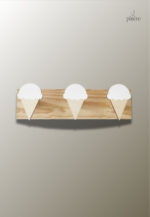 Porte manteau mural enfant Glace Blanche triple