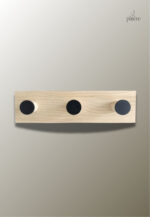 Porte manteau mural enfant triple en point noir