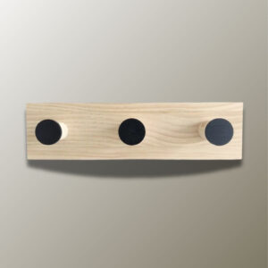 Porte manteau mural enfant triple en point noir