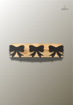 Porte manteau mural enfant Nœud papillon Noir