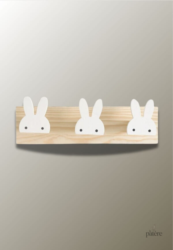 nordic-wall-mounted-hooks-girls-boys-bedroom-decoration-p-cmbfv6-1 Porte manteau mural enfant Lapin Blanc triple