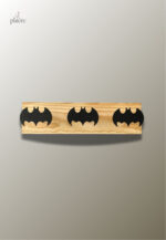 Porte manteau mural enfant chauve-souris triple