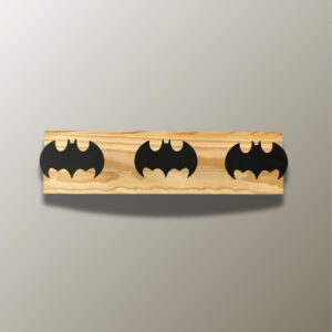 Porte manteau mural enfant chauve-souris triple