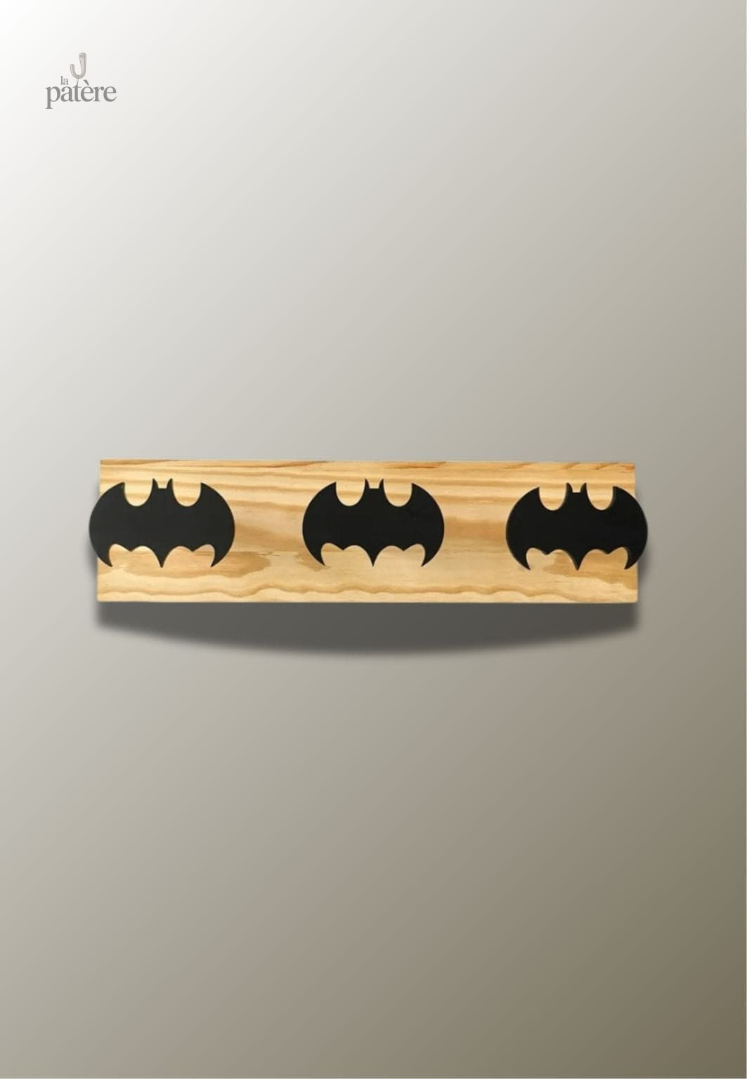 Porte manteau mural enfant triple Chauve-souris