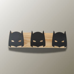 Porte manteau mural enfant Masque Batman