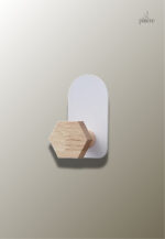 Patère hexagonale en bois pour enfants, porte-manteau décoratif