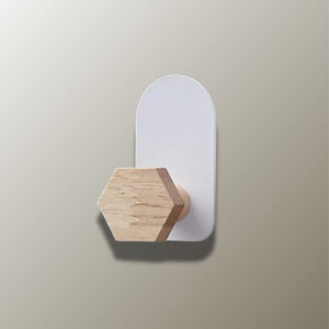 Patère hexagonale en bois pour enfants, porte-manteau décoratif