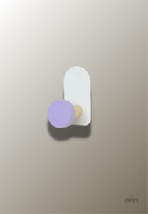 Patère porte manteau enfant Point violet