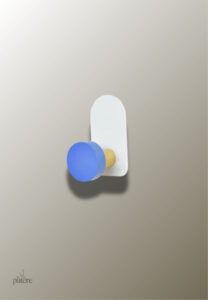 Patère porte manteau enfant bleu