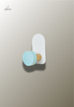 Patère porte-manteau enfant bleu ciel
