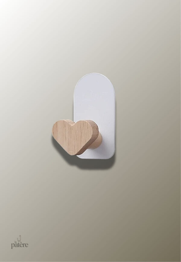 nordic-wood-wall-decorative-hanger-hooks-punching-free-be-t0gntm-1 Patère porte manteau Cœur en bois pour enfant