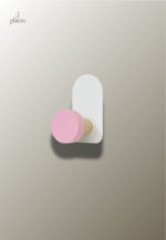 Patère porte manteau enfant Point rose