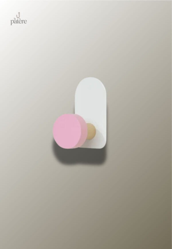 Patère porte manteau enfant Point rose