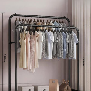 Meuble porte-manteau et chaussures noir fixe moyen