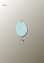 Patère porte manteau Feuille d'Automne Bleue