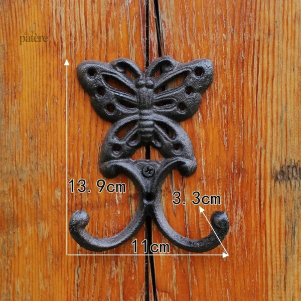 retro-european-crown-series-cast-iron-wrought-clothes-hoo-nmjlvq-1 Patère porte manteau Provençal motif Papillon