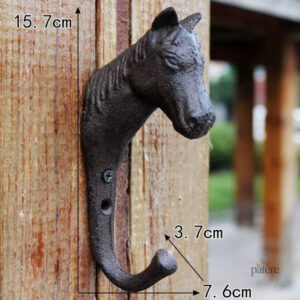 Patère porte manteau Provençal en forme de cheval