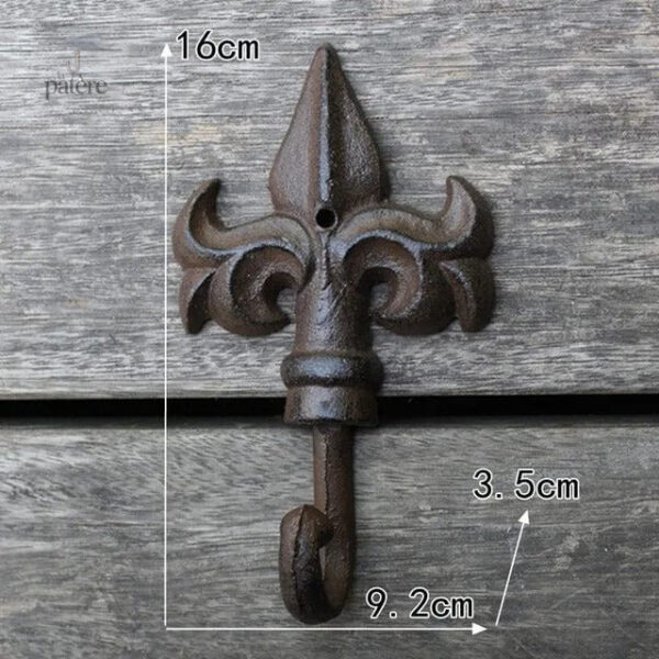 retro-european-crown-series-cast-iron-wrought-clothes-hoo-nmjlwe-1 Patère porte manteau Provençal Fer de lance