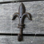 Patère porte manteau Provençal Fer de lance en fer