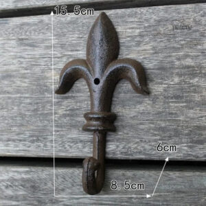 Patère porte manteau Provençal Fer de lance en fer
