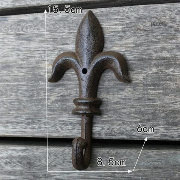 retro-european-crown-series-cast-iron-wrought-clothes-hoo-nmjlwl-1 Patère porte manteau Provençal Fer de lance en fer