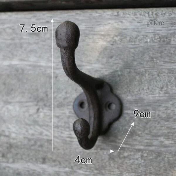 retro-european-crown-series-cast-iron-wrought-clothes-hoo-z4qzc2-1 Patère porte manteau Provençal en crochet
