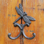 Patère porte manteau Libellule Provençal en design élégant