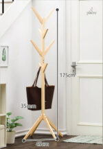 Porte manteau sur pied en bois Arbre empilé