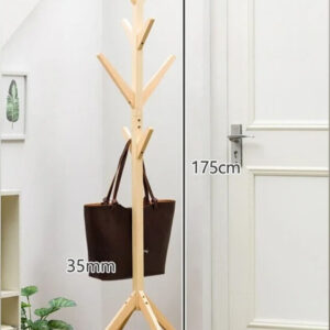 Porte manteau sur pied en bois Arbre empilé