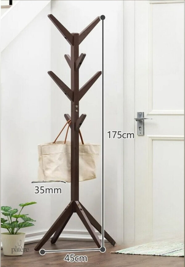 Porte manteau sur pied Arbre Café Empilé