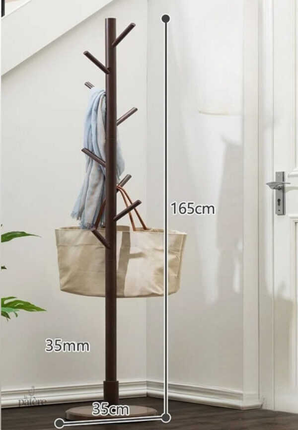 simple-coat-racks-hanging-clothes-rack-floor-living-room-ezvpv3-1 Porte manteau sur pied Arbre Café Empilé avec base en disque