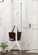 Porte manteau Arbre Blanc Empilé sur pied avec base en disque