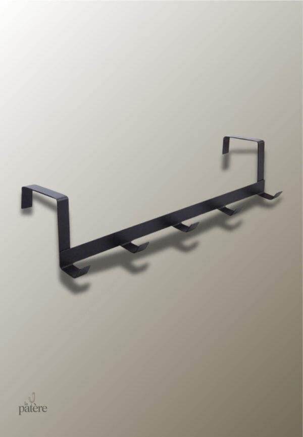 towel-hooks-5-wall-hooks-housekeeper-on-wall-door-hanger-611vju-1 Porte-manteau en fer noir design moderne