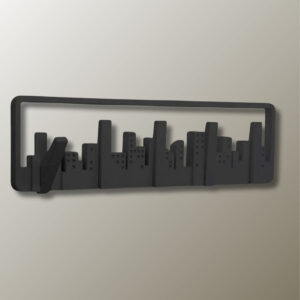 Porte manteau mural design pour enfant en bois coloré