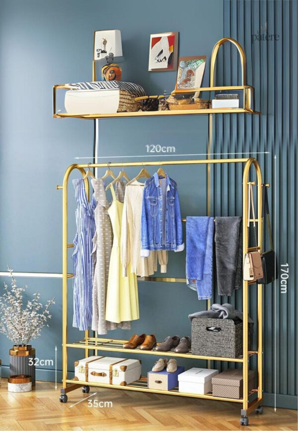 wall-coat-rack-stand-hangers-for-clothes-rack-for-bedroom-a8gs0y-1 Meuble porte-manteau chaussure luxe doré grand