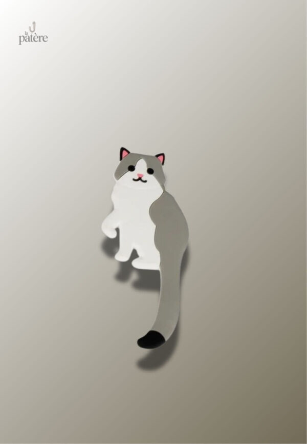 Porte manteau enfant Chat Gris, accessoire pratique et décoratif