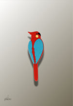Porte manteau enfant perroquet coloré et ludique