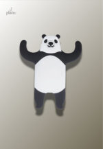 Porte manteau enfant Ours Noir, design ludique et pratique