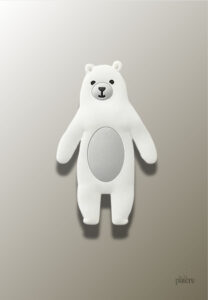 Porte manteau enfant Ours Polaire design amusant