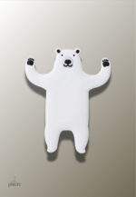 Porte manteau enfant Ours Blanc pour chambre d’enfant