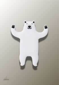 Porte manteau enfant Ours Blanc pour chambre d’enfant