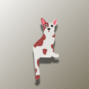 Porte manteau enfant Chien, design ludique pour chambre d'enfant