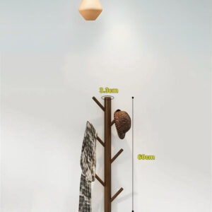 Porte manteau mural arbre mini café en bois élégant