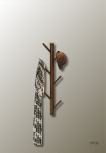 Porte manteau arbre design compact pour espaces réduits