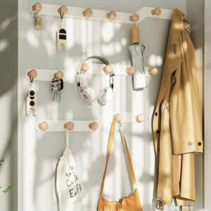 Porte manteau mural moderne avec 6 crochets pratiques