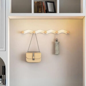 Porte manteau mural Vague avec 4 crochets design