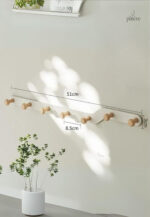 Porte manteau mural Z moderne en 7 points